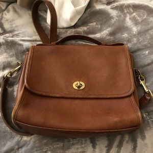 Leather Coach Cross Body Purse